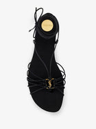 Saint Laurent Women's Babylone Sandals Black, view 4