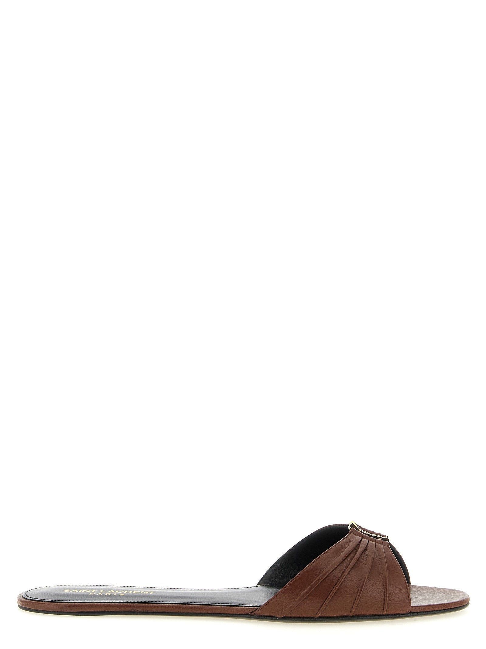 Saint Laurent Babylone Sandals Brown