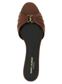 Saint Laurent Babylone Sandals Brown