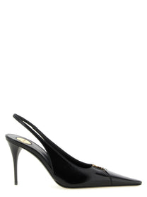Saint Laurent Babylone Slingbacks Black