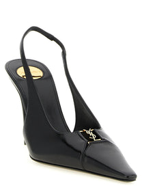 Saint Laurent Babylone Slingbacks Black
