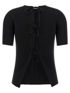 Tory Burch Back Closure Sweater Black, view 2