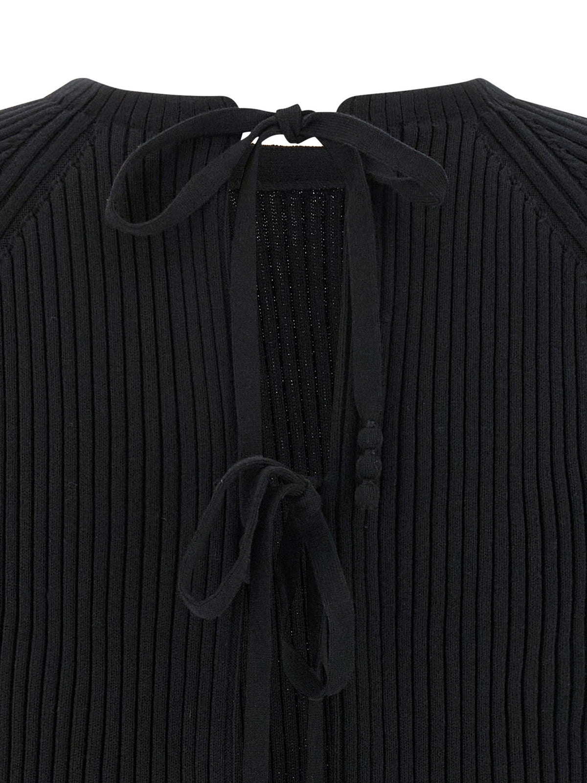 Tory Burch Back Closure Sweater Black