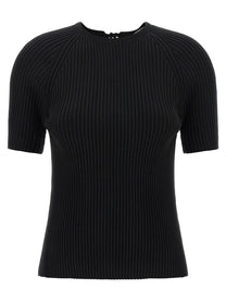 Tory Burch Back Closure Sweater Black