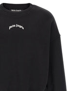Palm Angels Back Curved Sweatshirt White, view 3