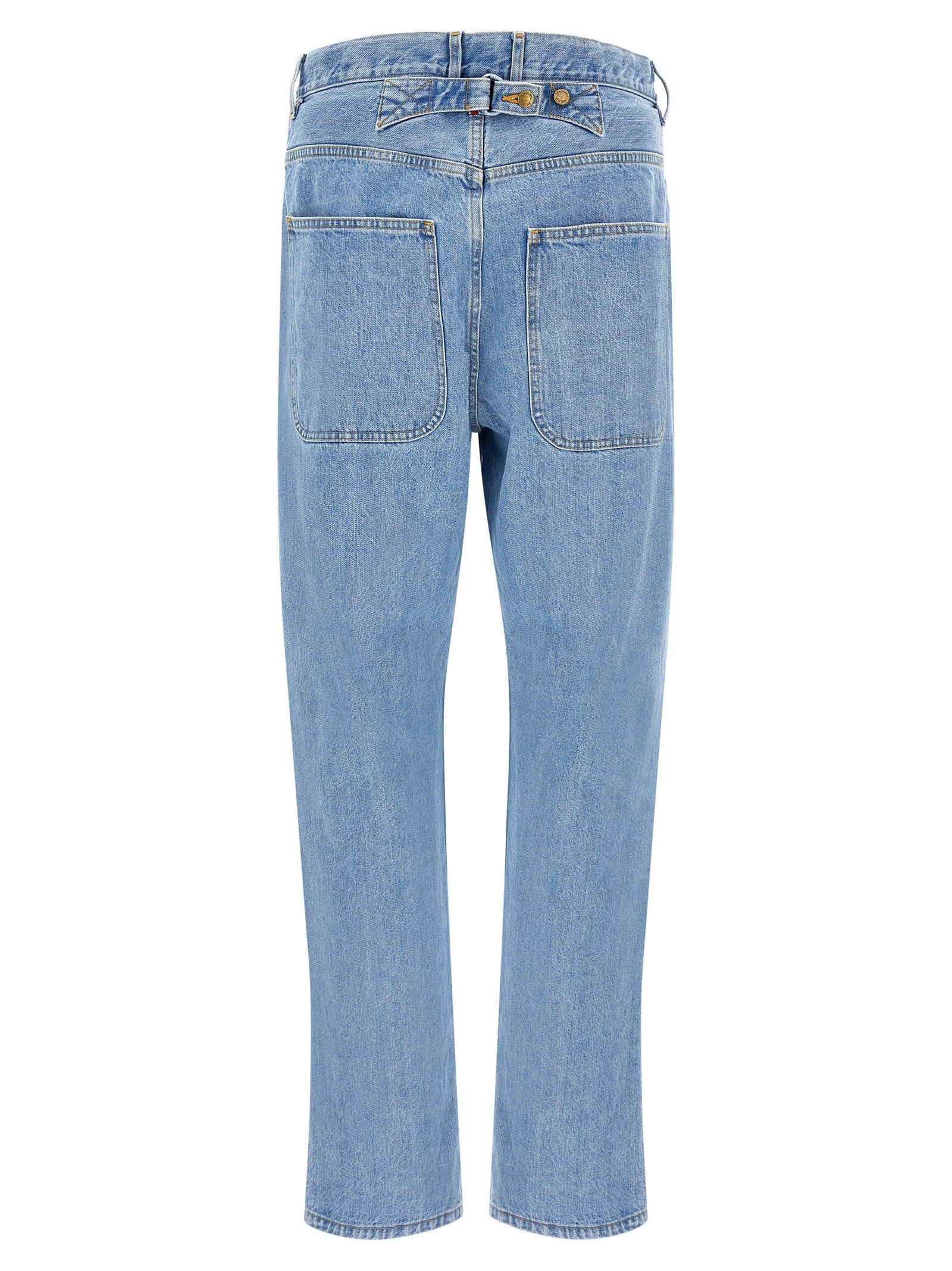 Thom Browne Back Martingale Jeans Blue