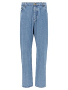 Thom Browne Back Martingale Jeans Blue