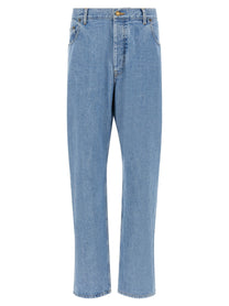 Thom Browne Back Martingale Jeans Blue