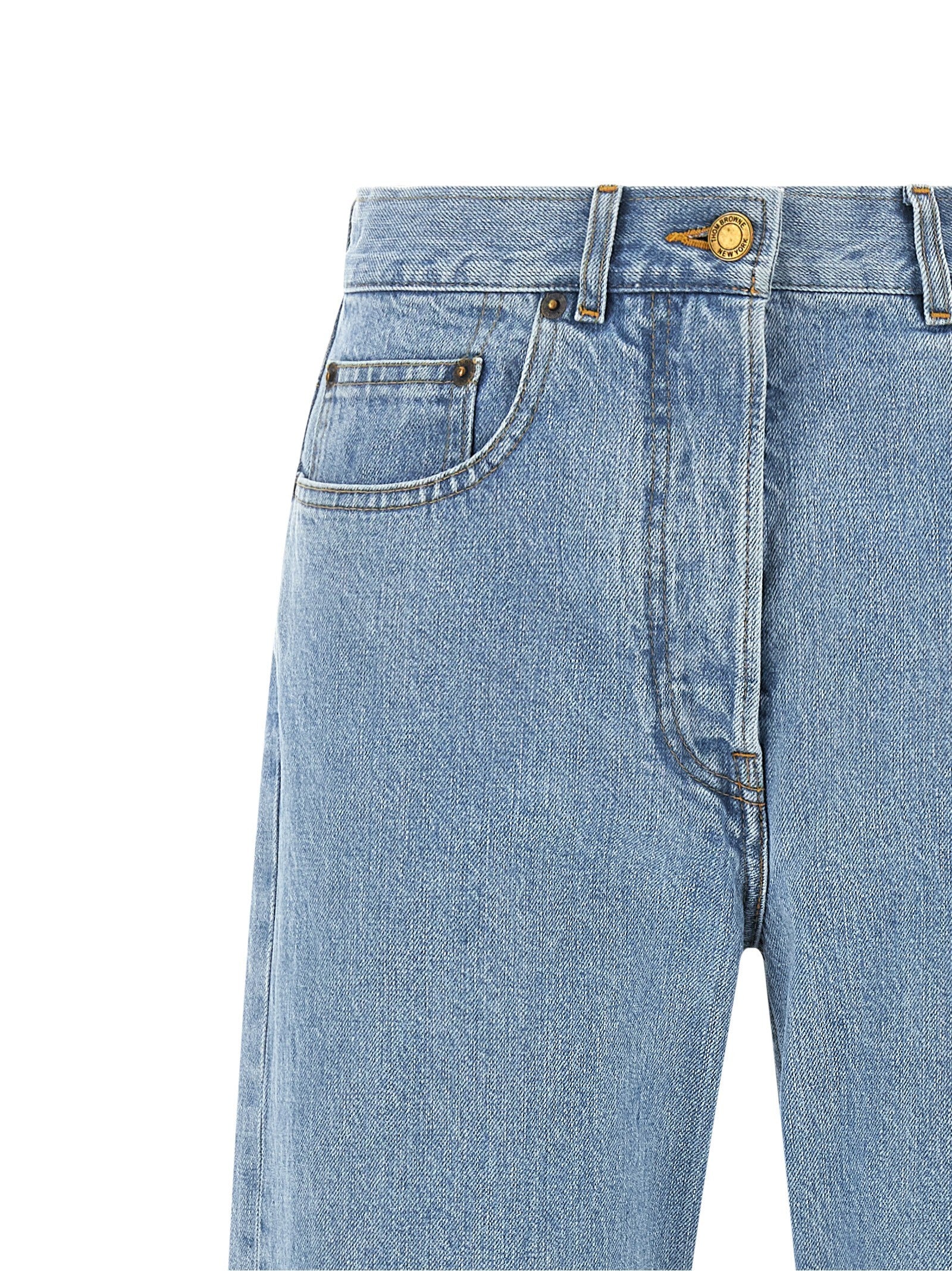 Thom Browne Back Martingale Jeans Blue