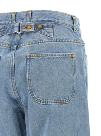 Thom Browne Back Martingale Jeans Blue