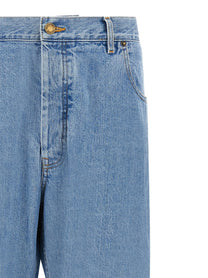Thom Browne Back Martingale Jeans Blue