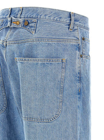 Thom Browne Back Martingale Jeans Blue