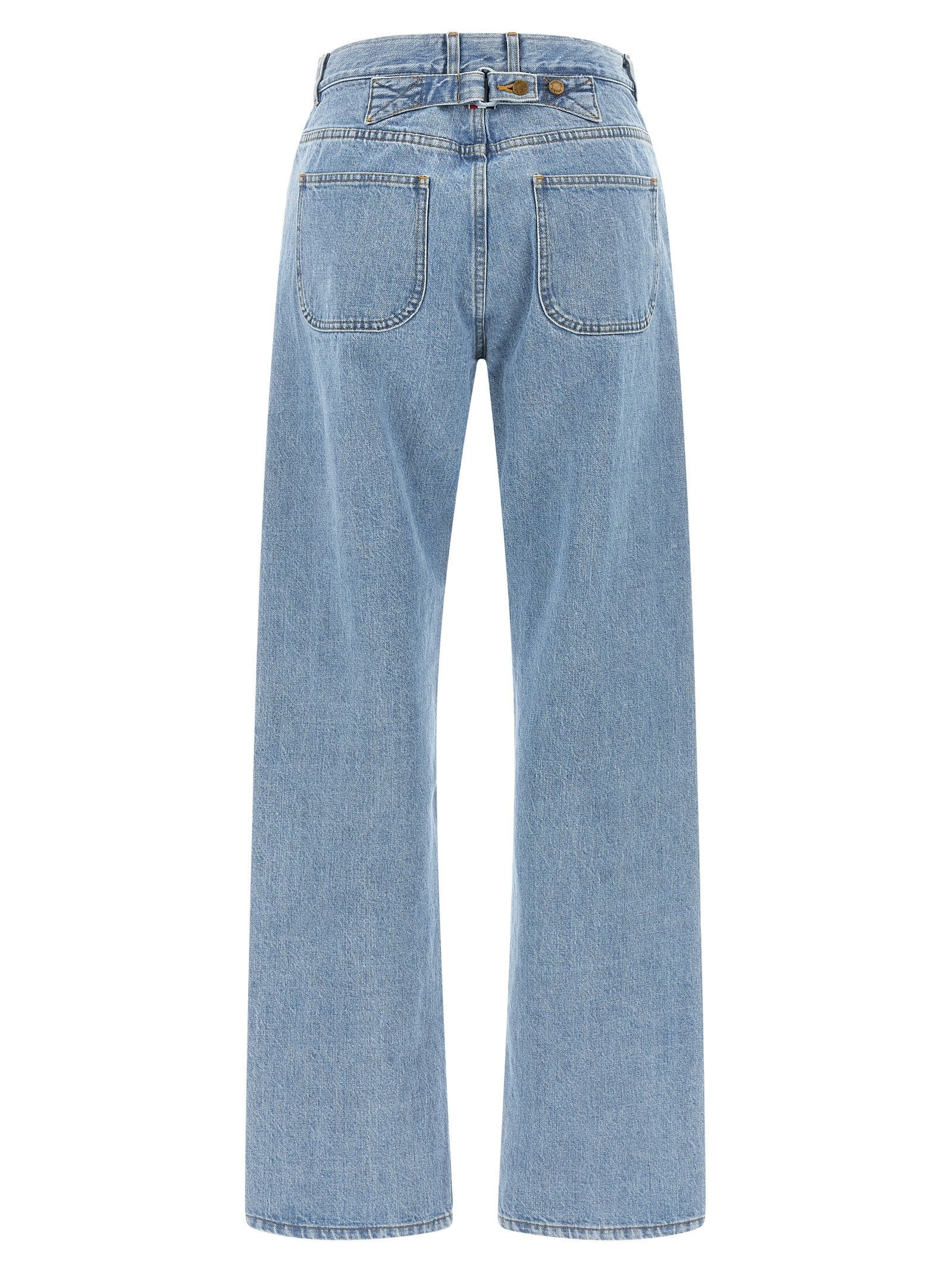 Thom Browne Back Martingale Jeans Blue