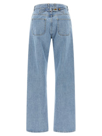 Thom Browne Back Martingale Jeans Blue