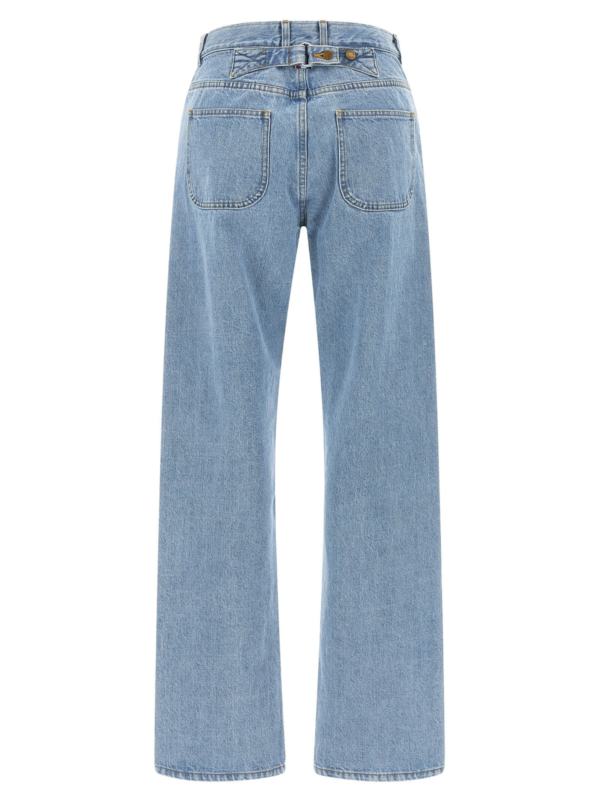 Thom Browne Back Martingale Jeans Blue, view 2