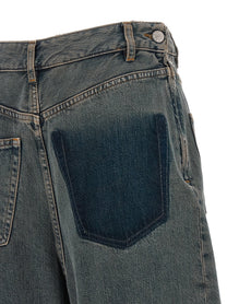MM6 Maison Margiela Back to Back Construction Jeans Grey