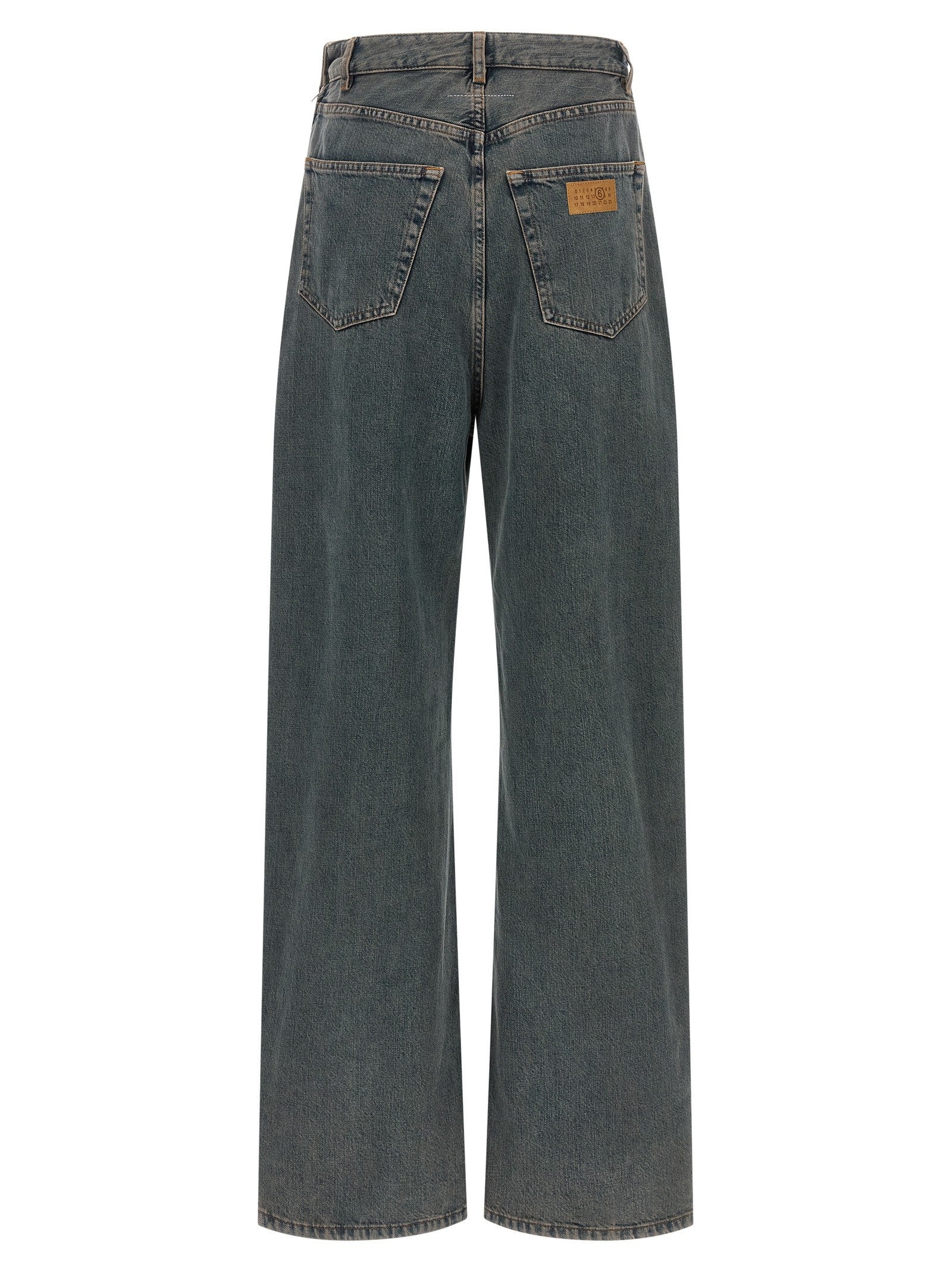 MM6 Maison Margiela Back to Back Construction Jeans Grey