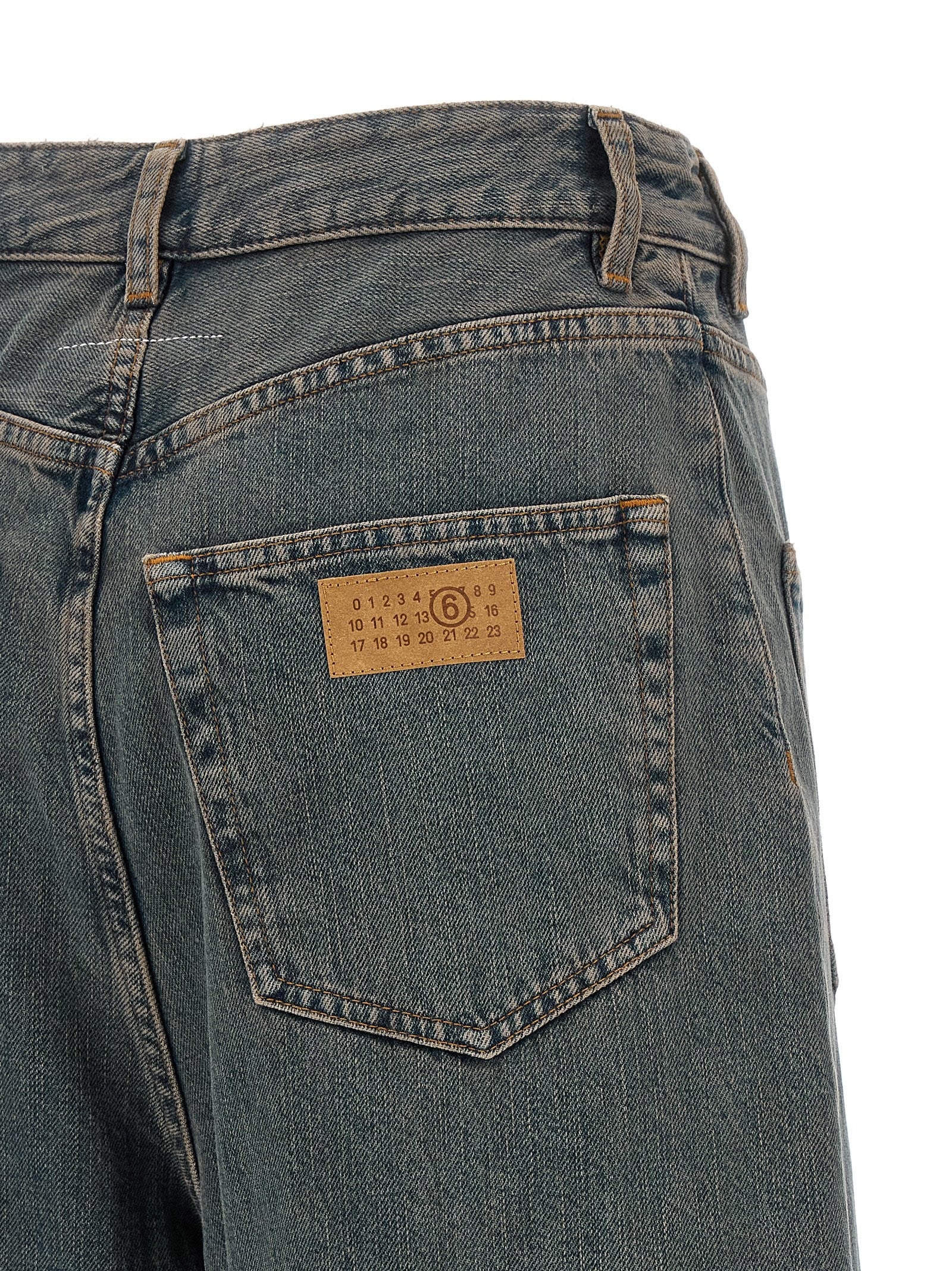 MM6 Maison Margiela Back to Back Construction Jeans Grey