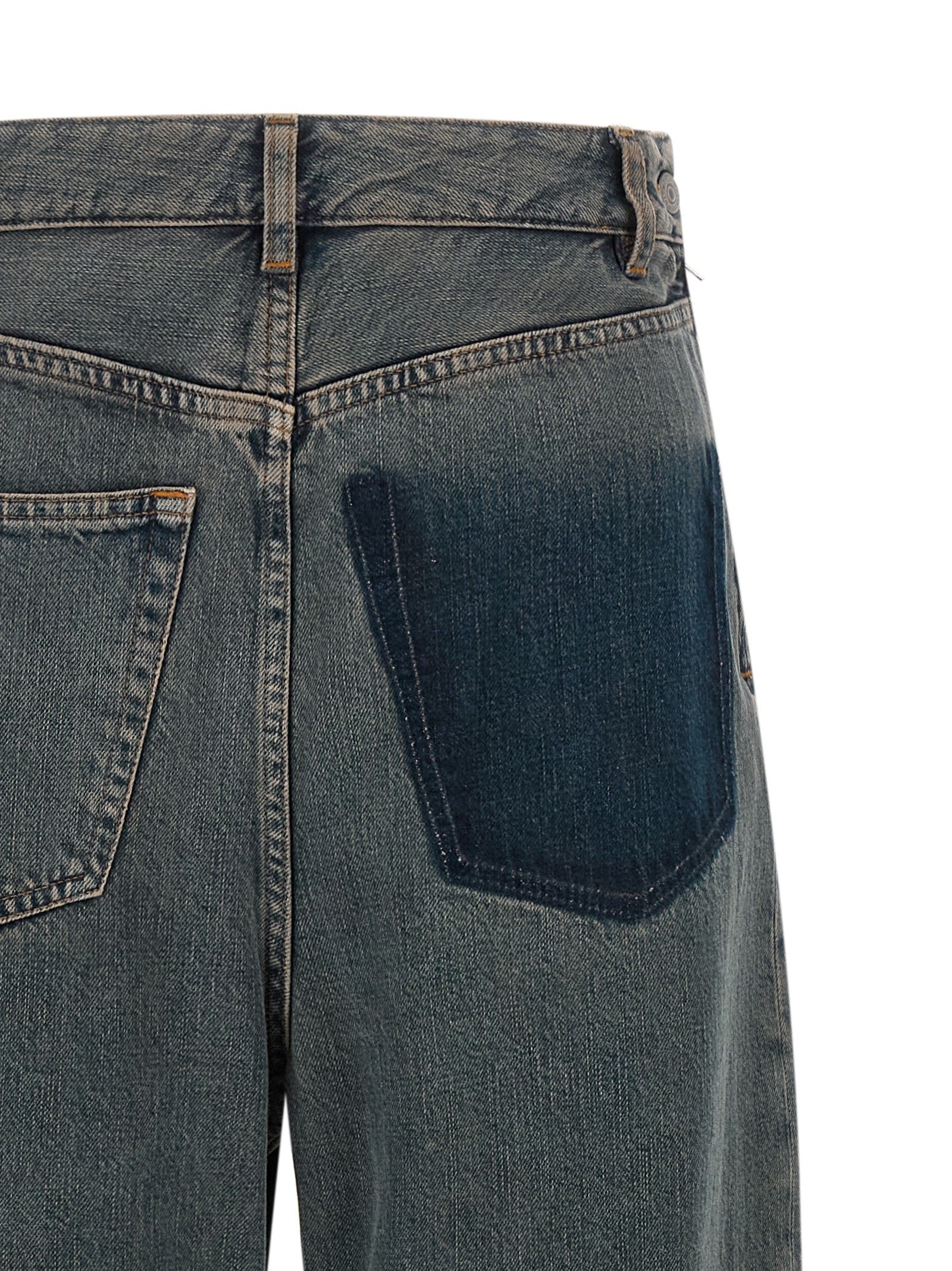 MM6 Maison Margiela Back to Back Construction Jeans Grey