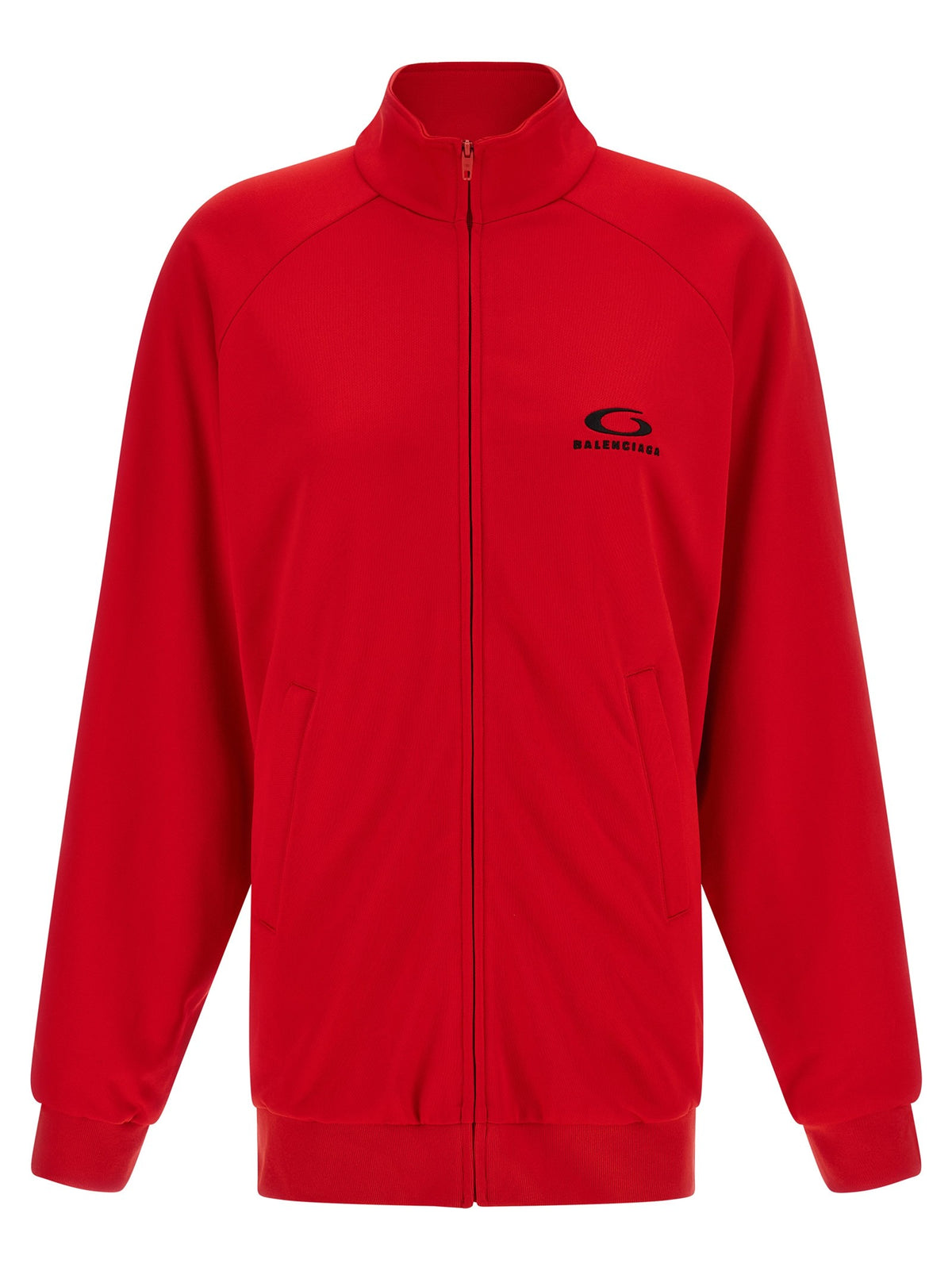 Balenciaga Back Tracksuit Dress Red