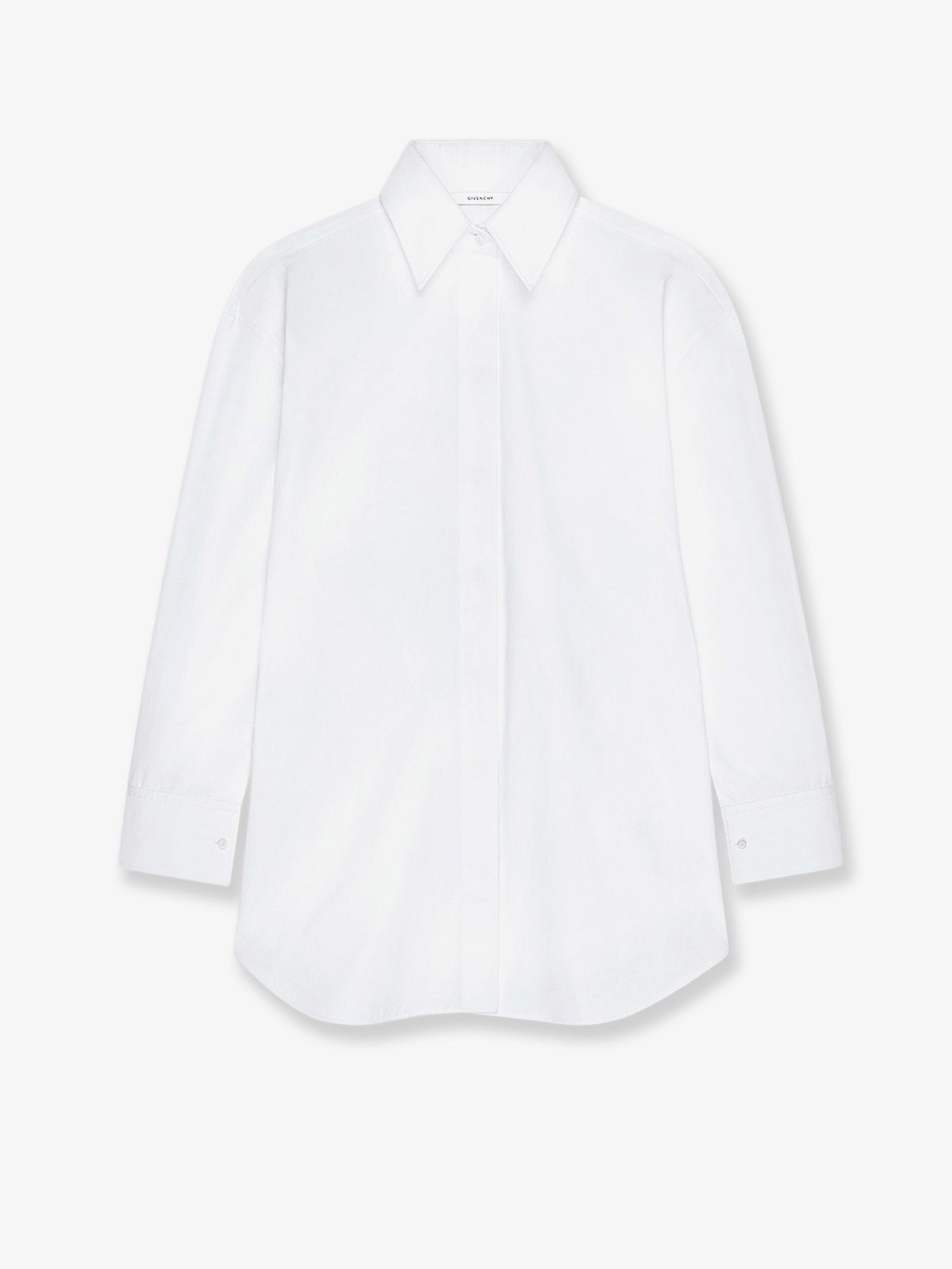 Givenchy Women's Backless Cotton Shirt White