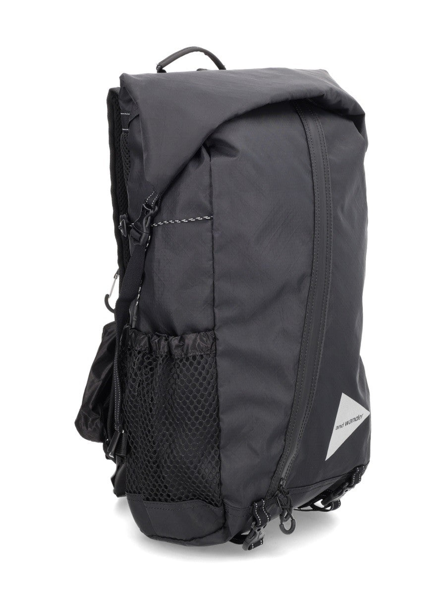 And Wander Men's Backpack Ecopack 18L Black And Wander