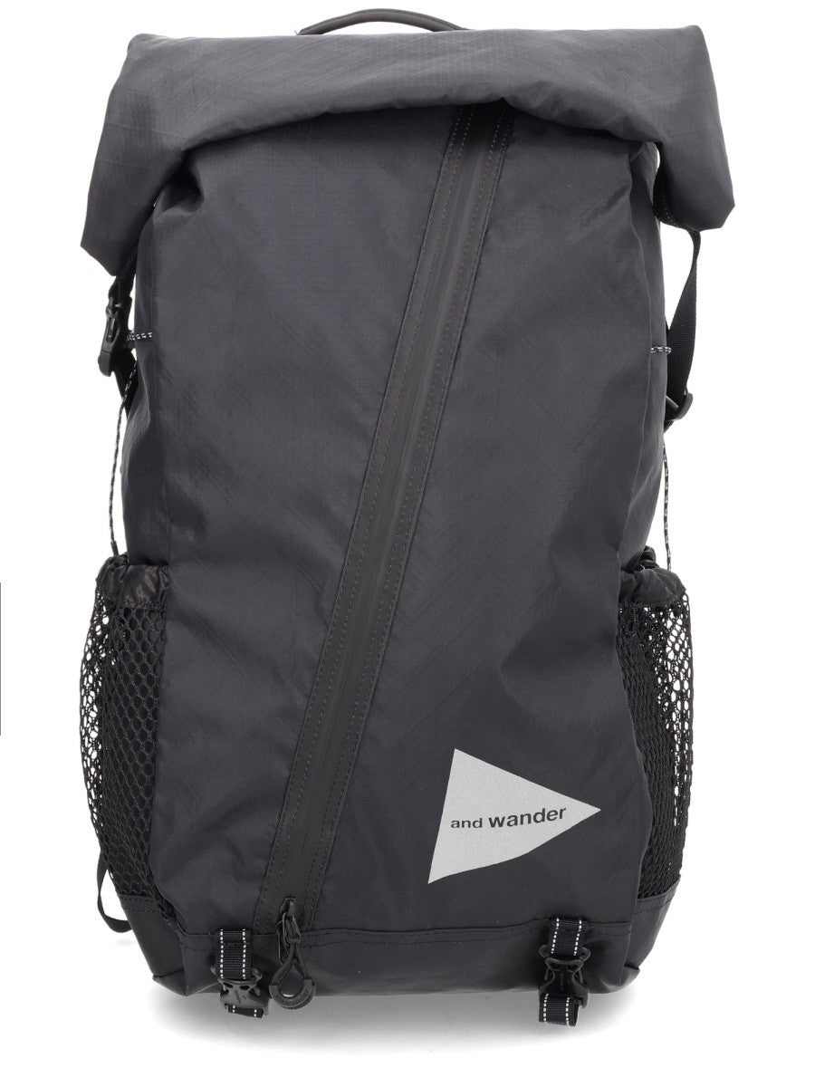And Wander Men's Backpack Ecopack 18L Black And Wander