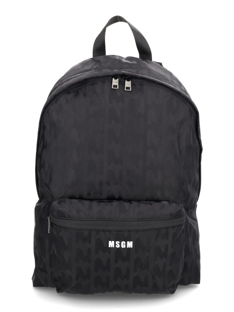 msgm Men's Backpack Mwave Black msgm
