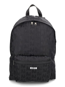msgm Men's Backpack Mwave Black msgm