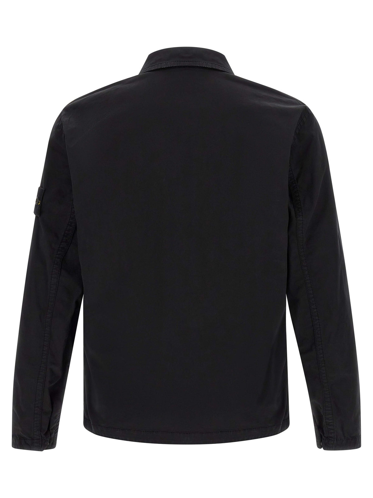 Stone Island Badge Overshirt Black