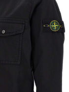 Stone Island Badge Overshirt Black