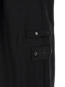 Stone Island Badge Stone Island Ghost Cargo Pants Black