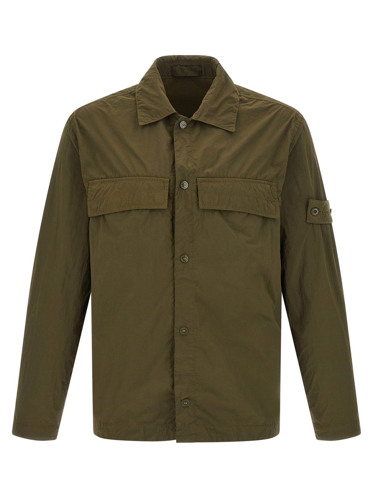 Stone Island Badge Stone Island Ghost Overshirt Green