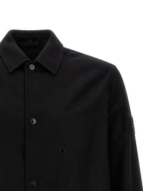 Stone Island Badge Stone Island Ghost Overshirt Black