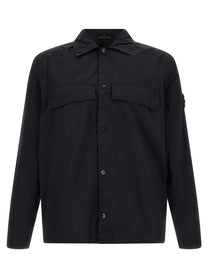 Stone Island Badge Stone Island Ghost Overshirt Black