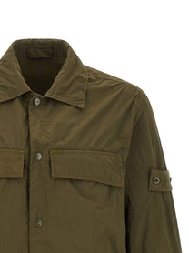 Stone Island Badge Stone Island Ghost Overshirt Green
