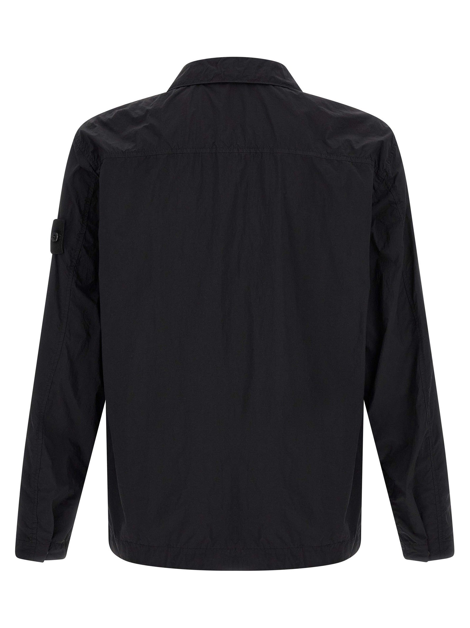 Stone Island Badge Stone Island Ghost Overshirt Black