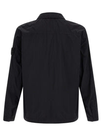 Stone Island Badge Stone Island Ghost Overshirt Black