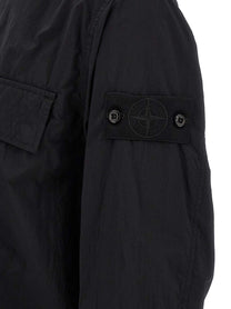 Stone Island Badge Stone Island Ghost Overshirt Black