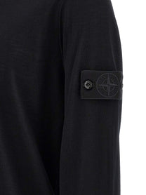 Stone Island Badge Stone Island Ghost Sweater Black