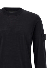 Stone Island Badge Stone Island Ghost Sweater Black
