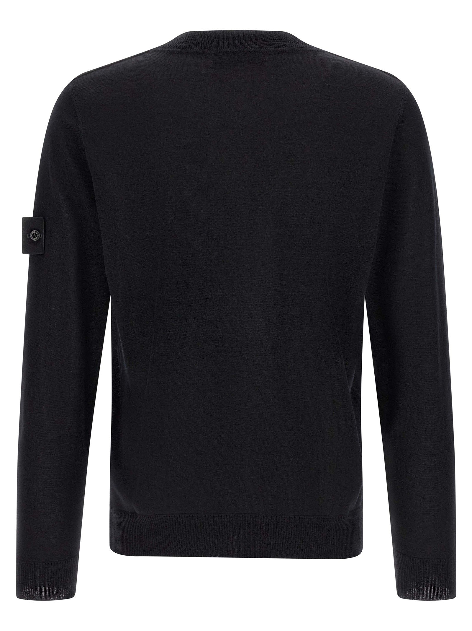 Stone Island Badge Stone Island Ghost Sweater Black