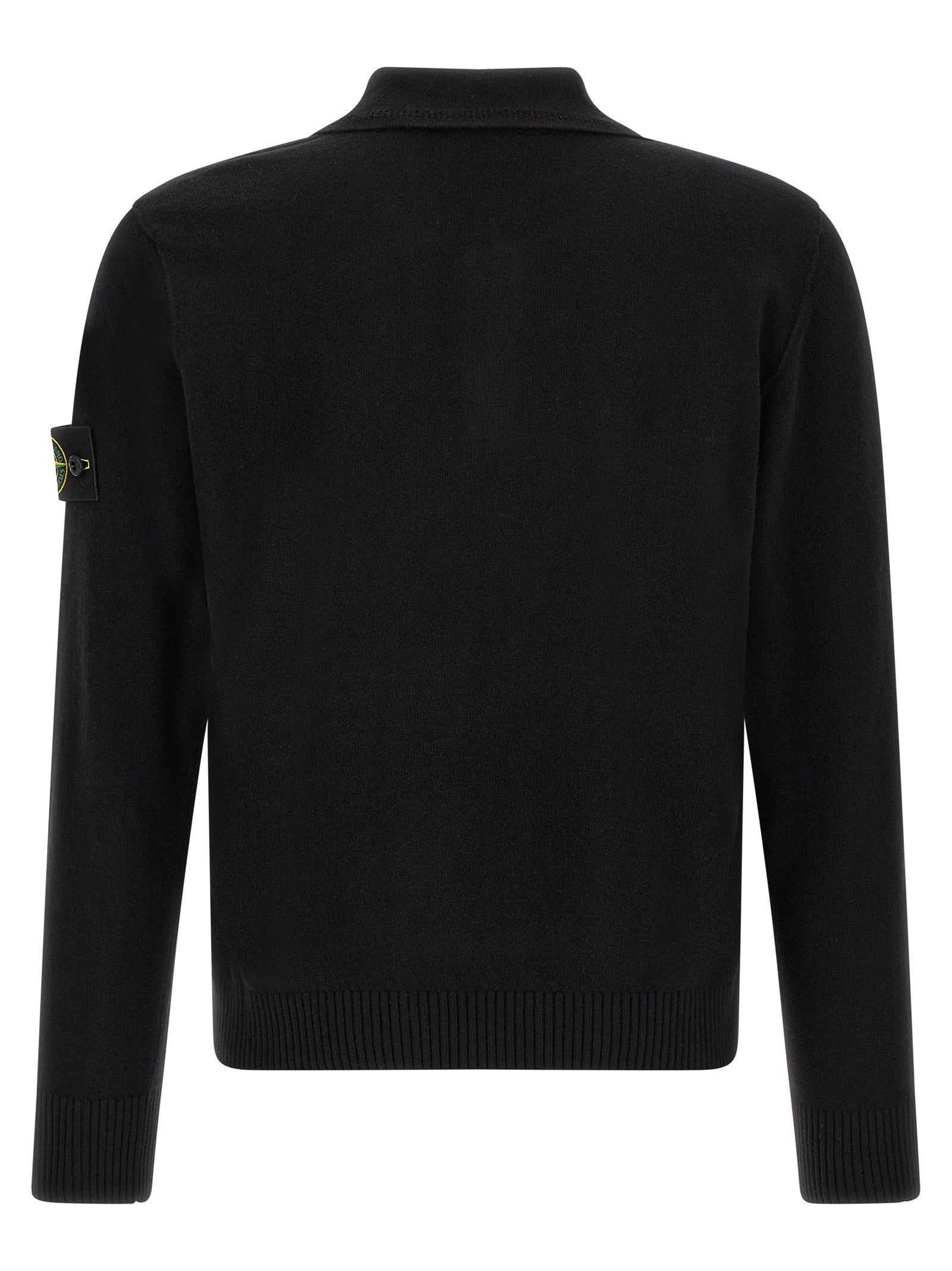 Stone Island Badge Stone Island Polo Shirt Black