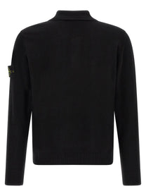 Stone Island Badge Stone Island Polo Shirt Black