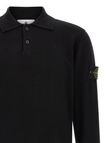 Stone Island Badge Stone Island Polo Shirt Black
