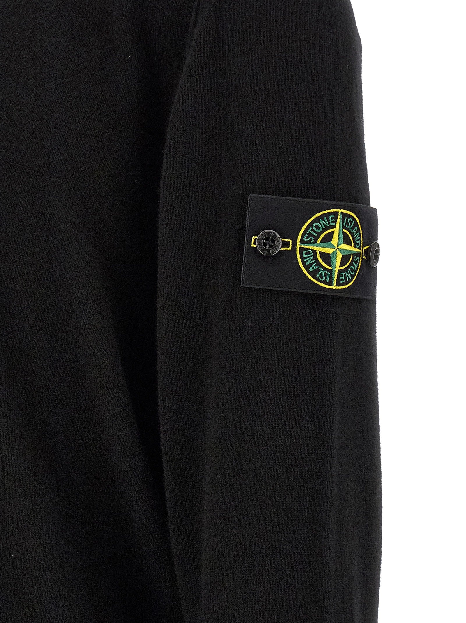 Stone Island Badge Stone Island Polo Shirt Black