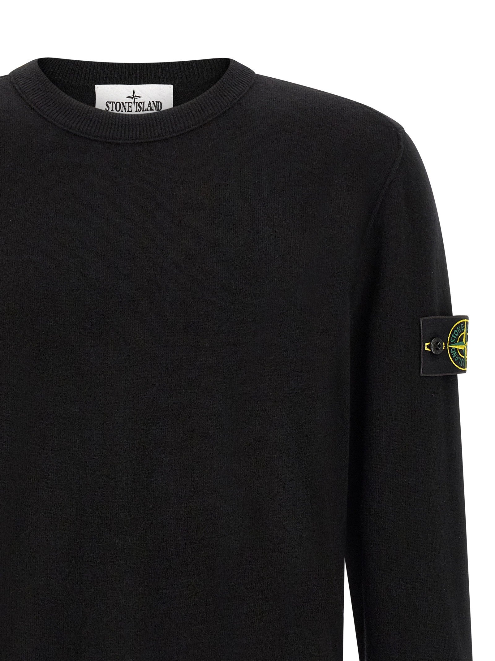Stone Island Badge Stone Island Sweater Black