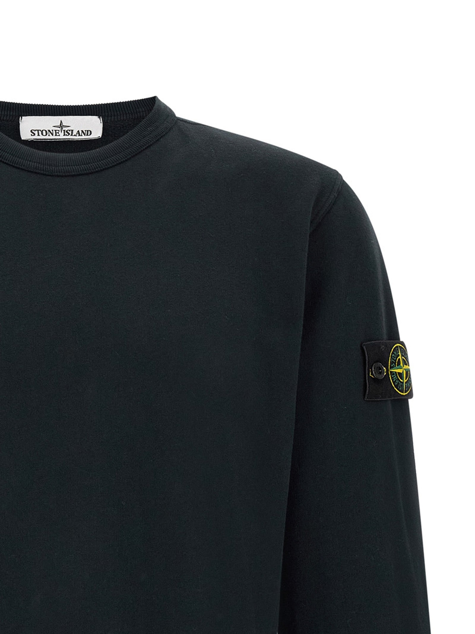 Stone Island Men's Organic Cotton Sweatshirt Blue