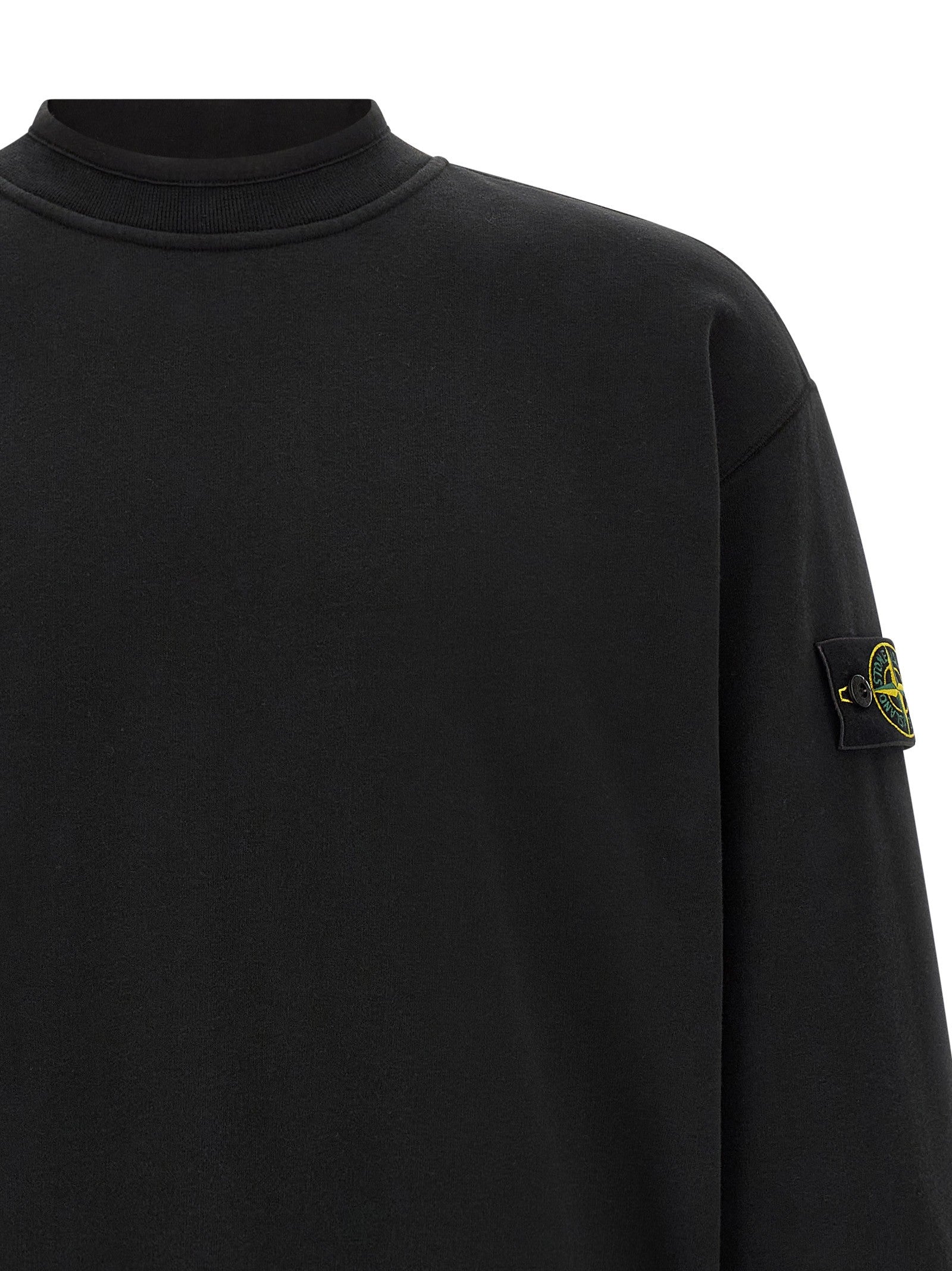 Stone Island Badge Stone Island Sweatshirt Black