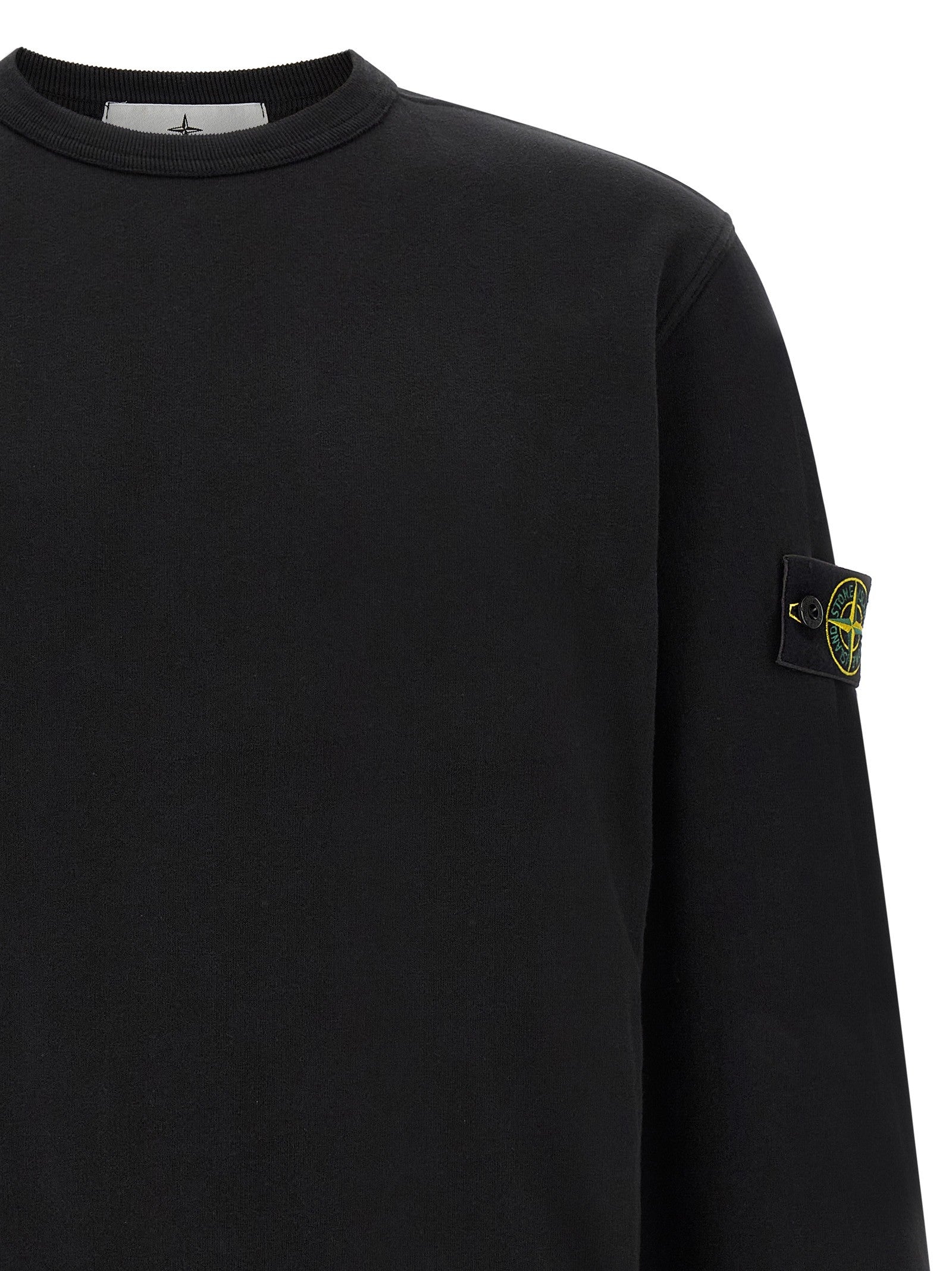 Stone Island Men's Organic Cotton Sweatshirt Black